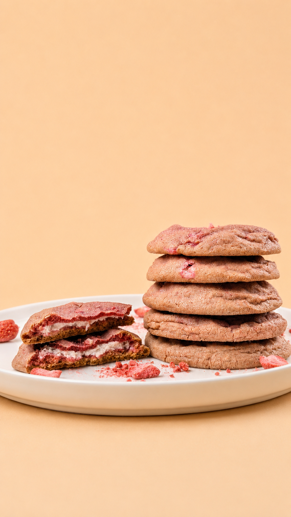 Strawberry Crème (Pack of 6 cookies)